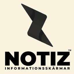 Notiz informationsskärmar logotyp
